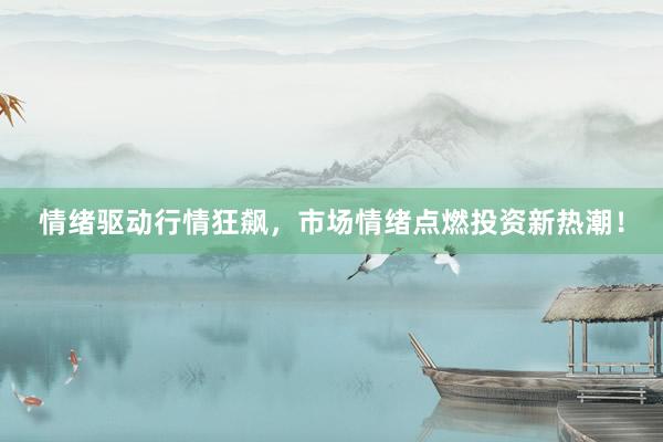 情绪驱动行情狂飙，市场情绪点燃投资新热潮！