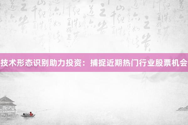 技术形态识别助力投资：捕捉近期热门行业股票机会