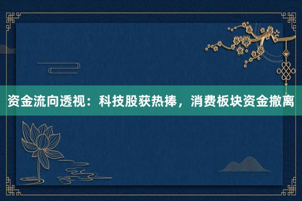 资金流向透视：科技股获热捧，消费板块资金撤离