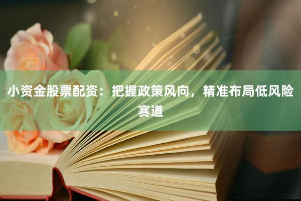 小资金股票配资：把握政策风向，精准布局低风险赛道