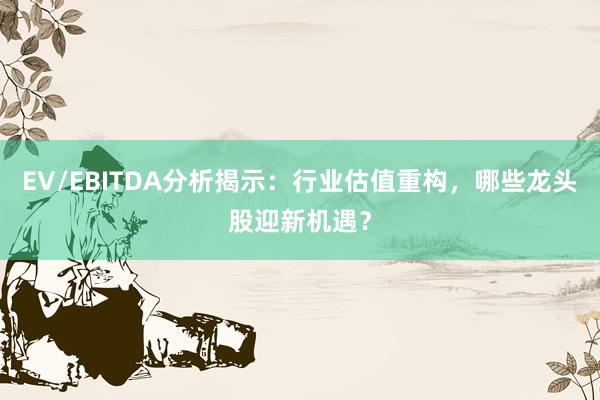EV/EBITDA分析揭示：行业估值重构，哪些龙头股迎新机遇？
