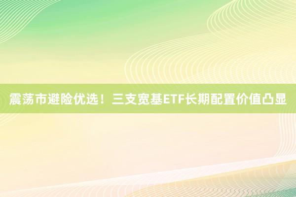 震荡市避险优选！三支宽基ETF长期配置价值凸显