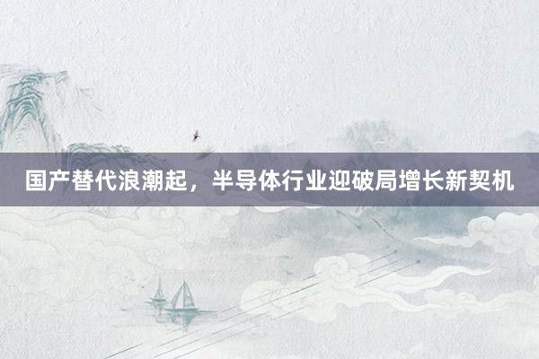 国产替代浪潮起，半导体行业迎破局增长新契机
